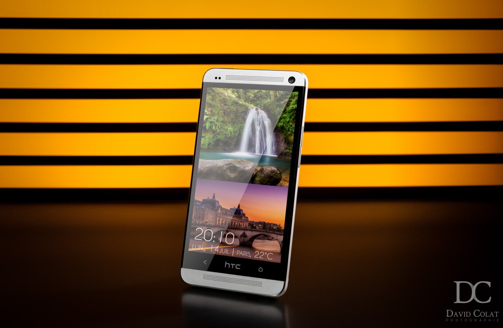 Comment prendre en photo un téléphone HTC One avec un arrière-plan original